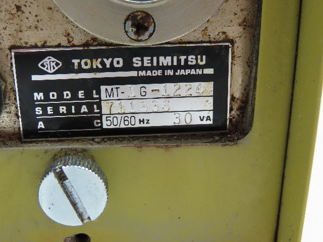 Tokyo Seimitsu MT1G1224 Multi-Selector Gage Head B 4 Selector 100VAC