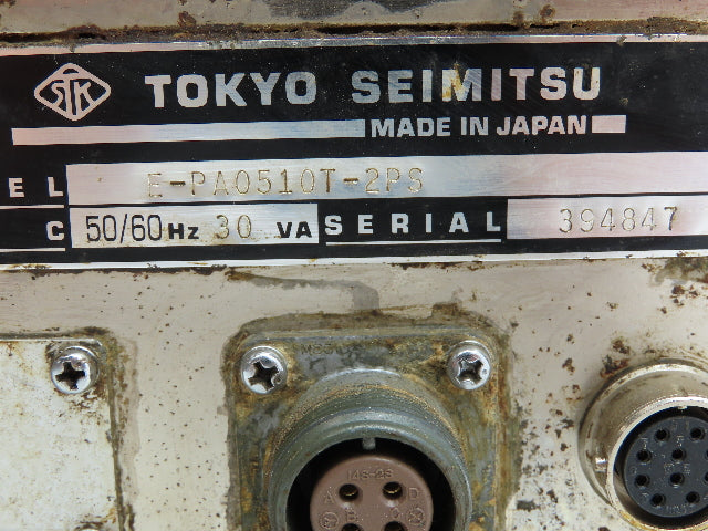 Tokyo Seimitsu E-PA0510T-2PS Pulcom-T Controller 100VAC Input Module