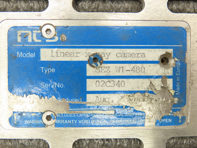 NCB SEZ W1-480 Linear Industrial X-Ray Camera PARTS ONLY