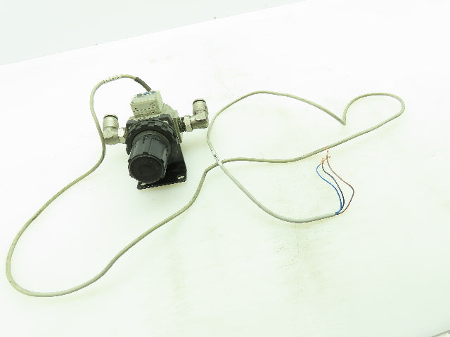 SMC ISE35-N-65-P Air Pressure Regulator Pneumatic Adjustable W/ Gauge Display