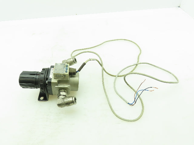 SMC ISE35-N-65-P Air Pressure Regulator Pneumatic Adjustable W/ Gauge Display