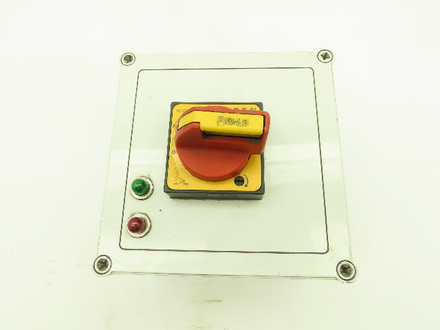 Vynckier Manual Motor Starter Protector Rotary Disconnect Switch Enclosure 7x7x6