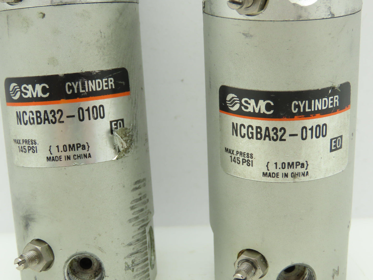 SMC NCGBA32-0100 Numatic Double Acting Cylinder 1-1/4"Bore 1"Stroke LOT OF 2