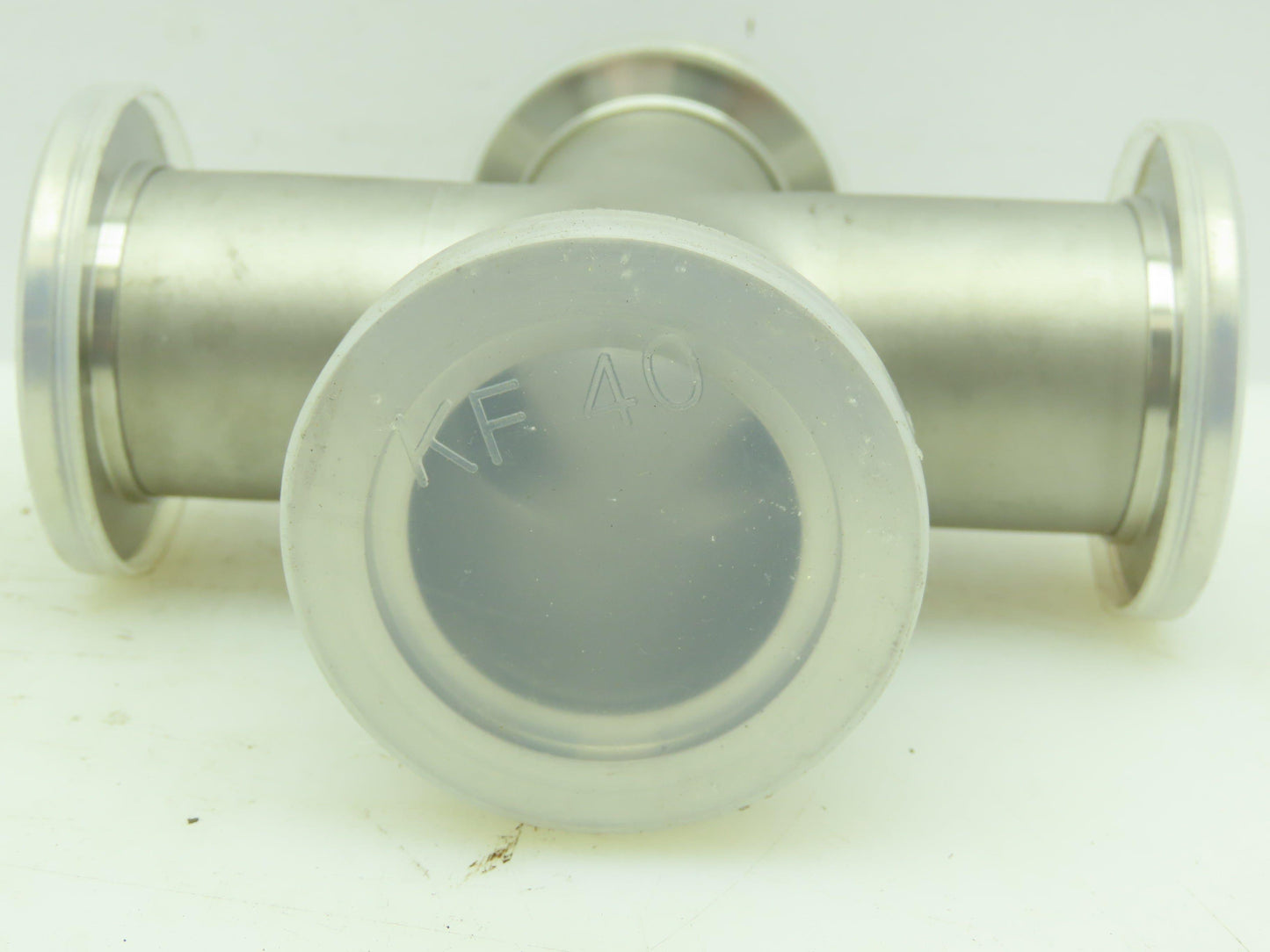 Agilent KC01500256 Cross 4-way 1.5" NW40 Klamp Flange Fitting 304L Stainless