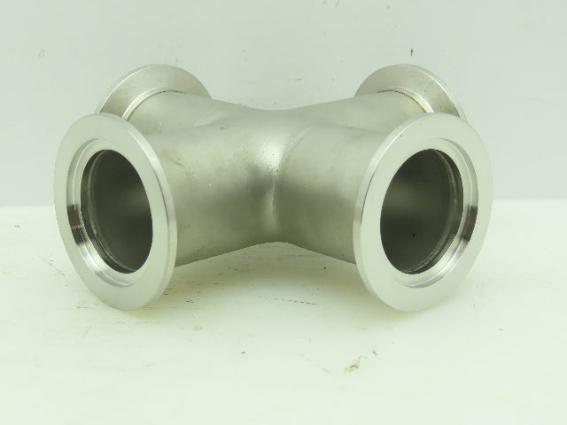 Agilent KC01500256 Cross 4-way 1.5" NW40 Klamp Flange Fitting 304L Stainless