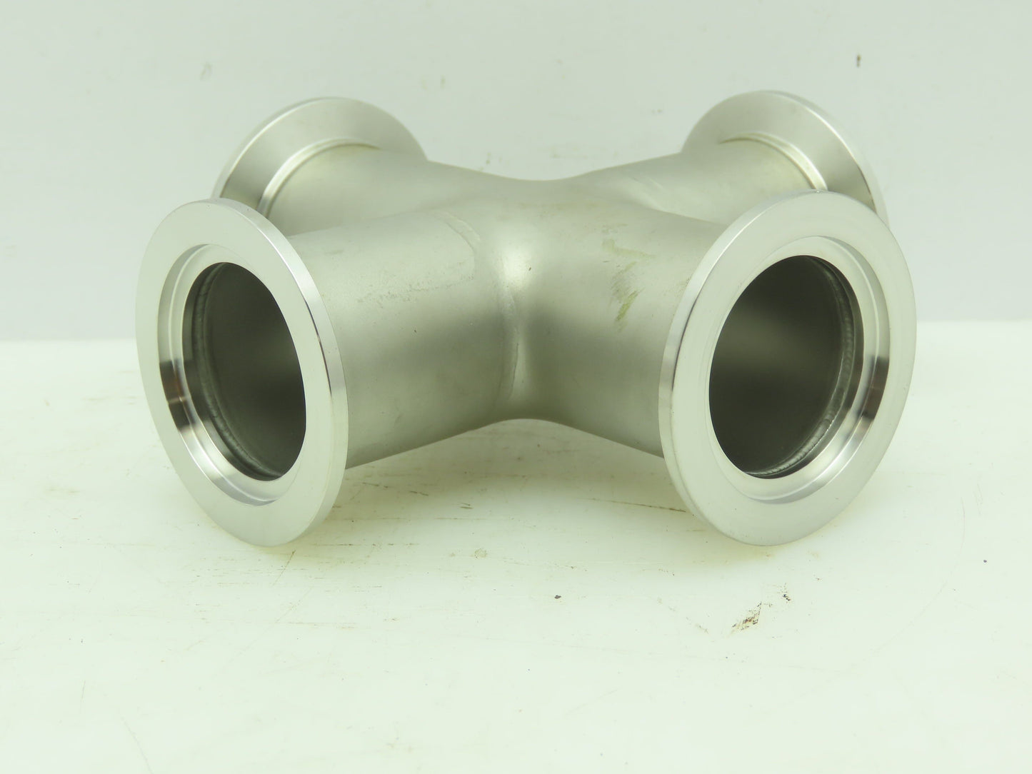 Agilent KC01500256 Cross 4-way 1.5" NW40 Klamp Flange Fitting 304L Stainless