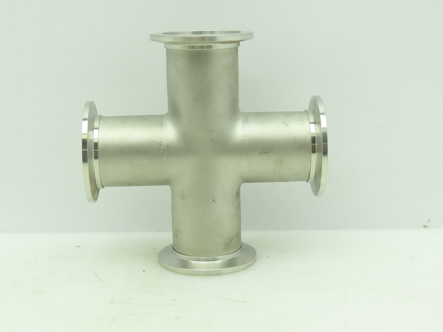 Agilent KC01500256 Cross 4-way 1.5" NW40 Klamp Flange Fitting 304L Stainless