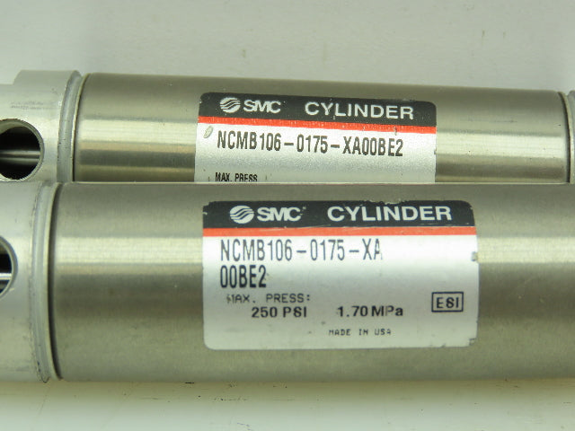 SMC NCMB106-0175 Pneumatic Double Acting Air Cylinder 1-1/16"B 1.75"Str LOT OF 2