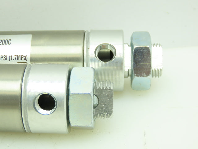 SMC NCME125-0200C Pneumatic Double Acting Air Clinder 1-1/4"Bore 2"Str LOT OF 2