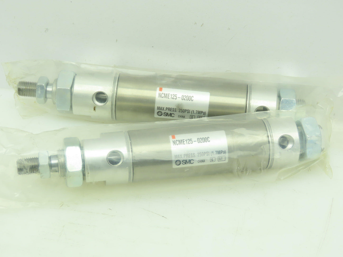 SMC NCME125-0200C Pneumatic Double Acting Air Clinder 1-1/4"Bore 2"Str LOT OF 2
