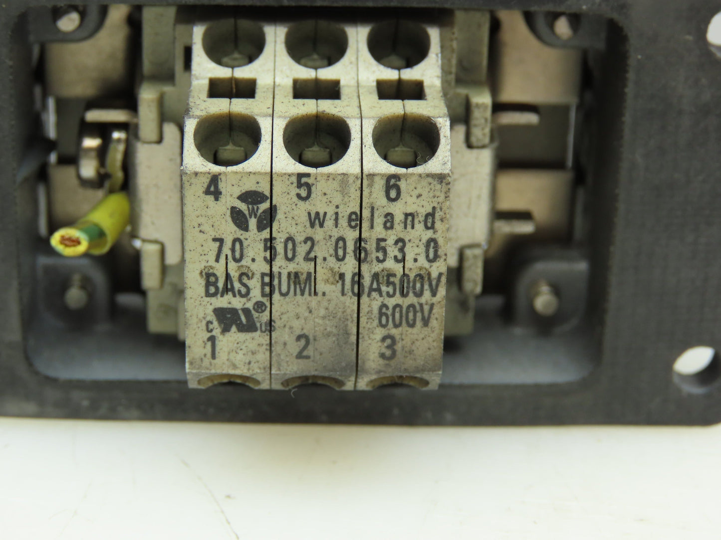 Wieland HS12 Hinge Lock Cable Connect Female Plug Housing 16A 500V 6 Pin Lot of3