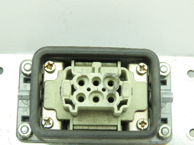 Wieland HS12 Hinge Lock Cable Connect Female Plug Housing 16A 500V 6 Pin Lot of3