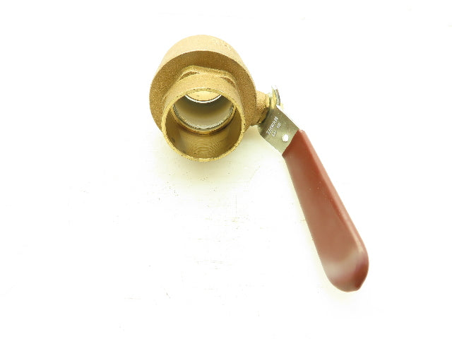 Crane 1-1/2" Brass Ball Valve Solder Sweat Ends 600 WOG Full Port