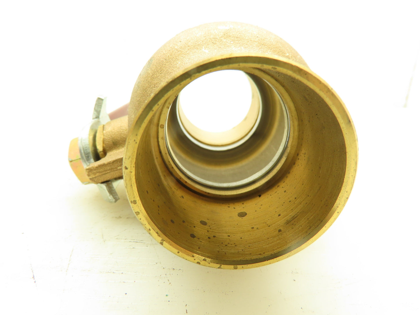 Crane 1-1/2" Brass Ball Valve Solder Sweat Ends 600 WOG Full Port