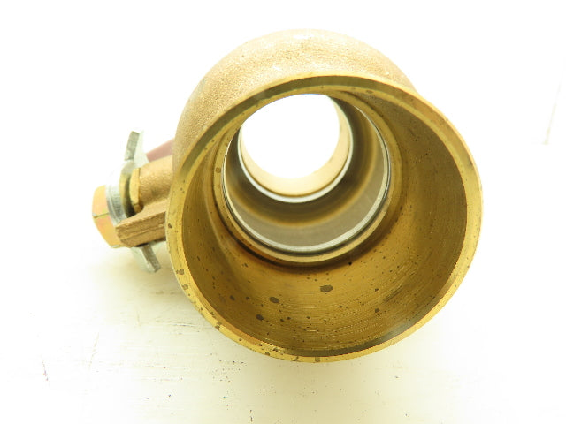 Crane 1-1/2" Brass Ball Valve Solder Sweat Ends 600 WOG Full Port