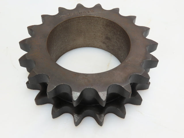Martin DS80A18 Double Single #80 Roller Chain Sprocket 18T 1" Pitch 3.75" Bore