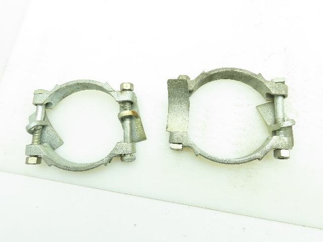 Dixon V & C 525 Plated Iron Hose Clamp w/Saddles 5-1/4"Diameter LOT OF 2