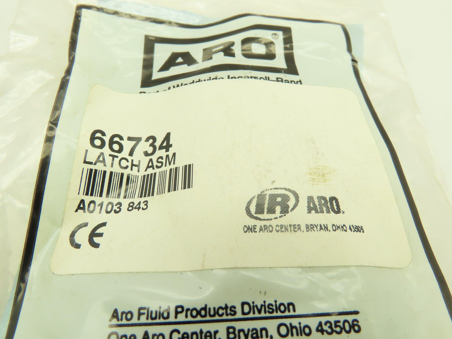 Ingersoll Rand 66734 Aro Latch Assembly For Piston Pump A0103843
