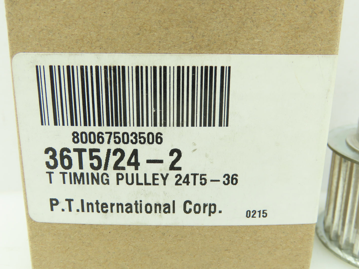 P T 36 T5-Z24 Timing Pully 24T5-36 12MM ID 42MM OD 36 MM Long For 25MM Belt Al