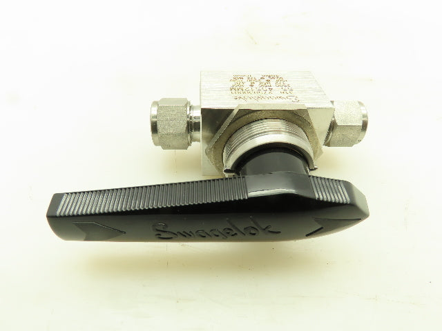 Swagelok SS-45S12MM 12mm Straight Tube Fitting Ball Valve 2500PSI 316 Stainless