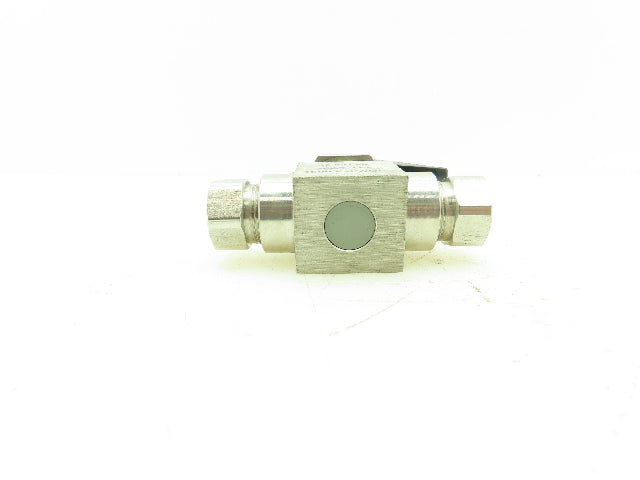 Whitey SS-83TF4 Hydraulic S.S. High Pressure Ball Valve 1500PSI 1/4"NPT TFE Seat