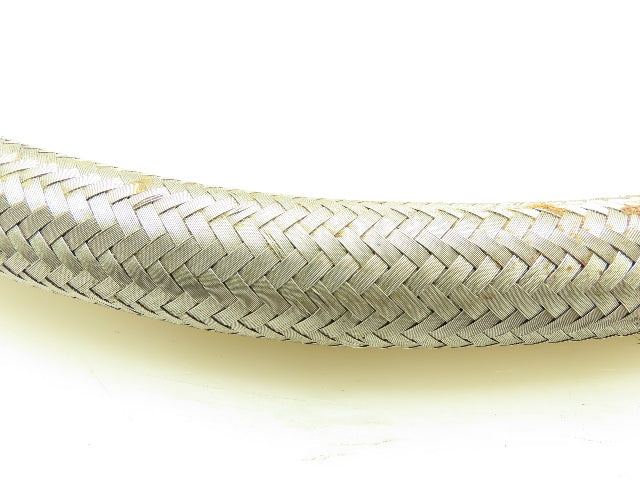 1-1/4" OD x 3/4" ID Stainless Braided Flex Hose 1-1/2" Tri Clamp x 1/2" NPT 55"L