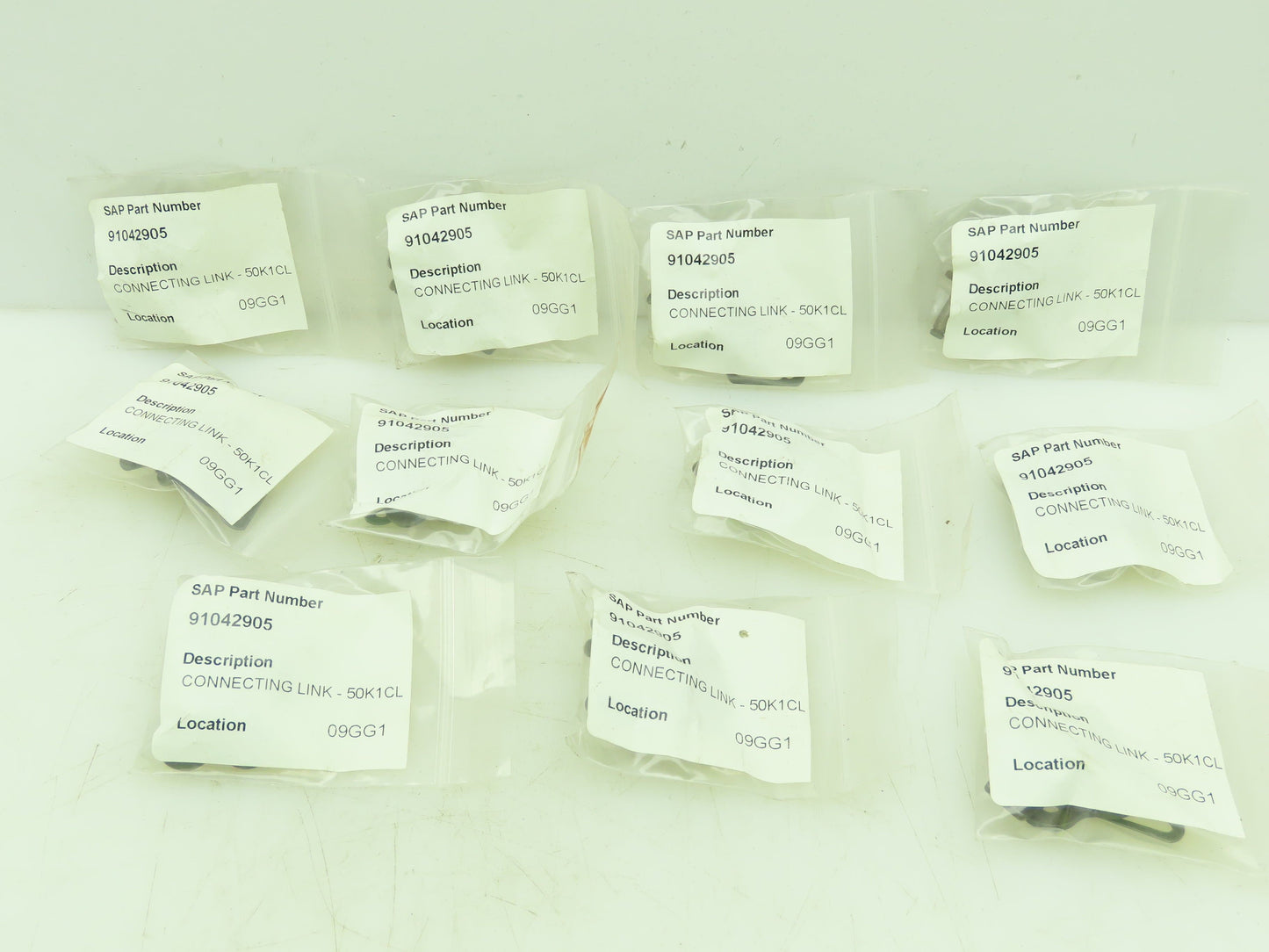 Tsubaki 50K1CL Connecting Link K-1 Attachment Lot of 11