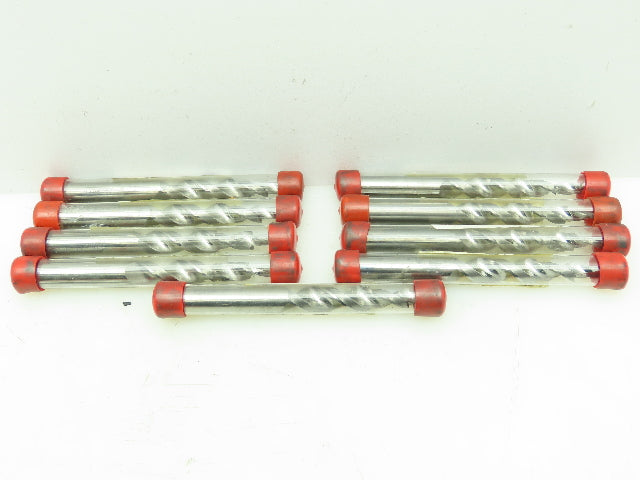 AMG T116977 Carbide 2-Flute Spiral Coolant Chamfer Step Drill Ø 6x12mm LOT OF 9