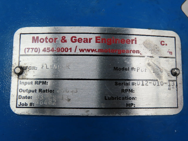 Flender PDF 150 Inline Gear Box Speed Reducer 256.3:1 Ratio