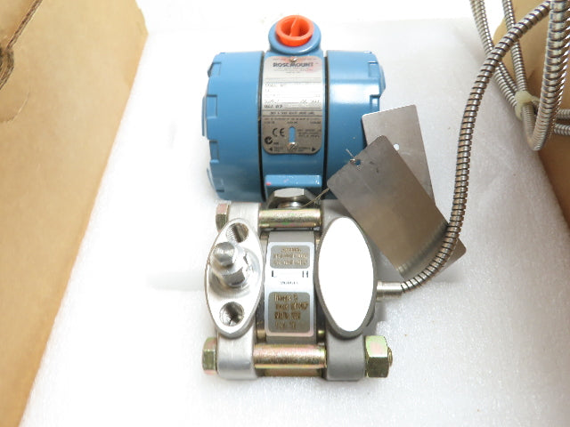 Rosemount 1151 Pressure Transmitter 4-20MA 45VDC 2000PSI w/Sensor 1151DP5E22S1B2