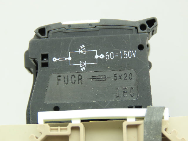 Weidmuller MTBFD-DI820 Terminal Block 17-WMF 2.5 BLZ/9-FUCR 5X20 DIN Rail Mount