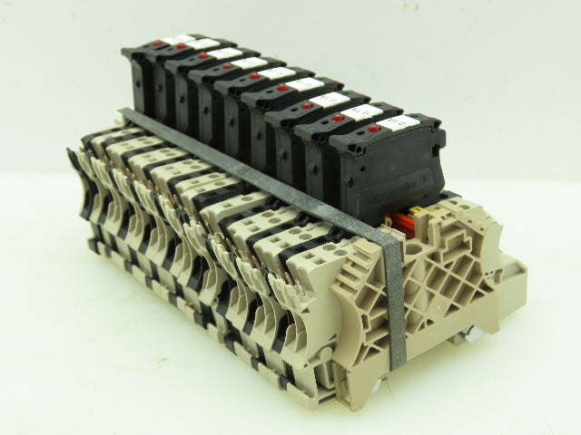 Weidmuller MTBFD-DI820 Terminal Block 17-WMF 2.5 BLZ/9-FUCR 5X20 DIN Rail Mount