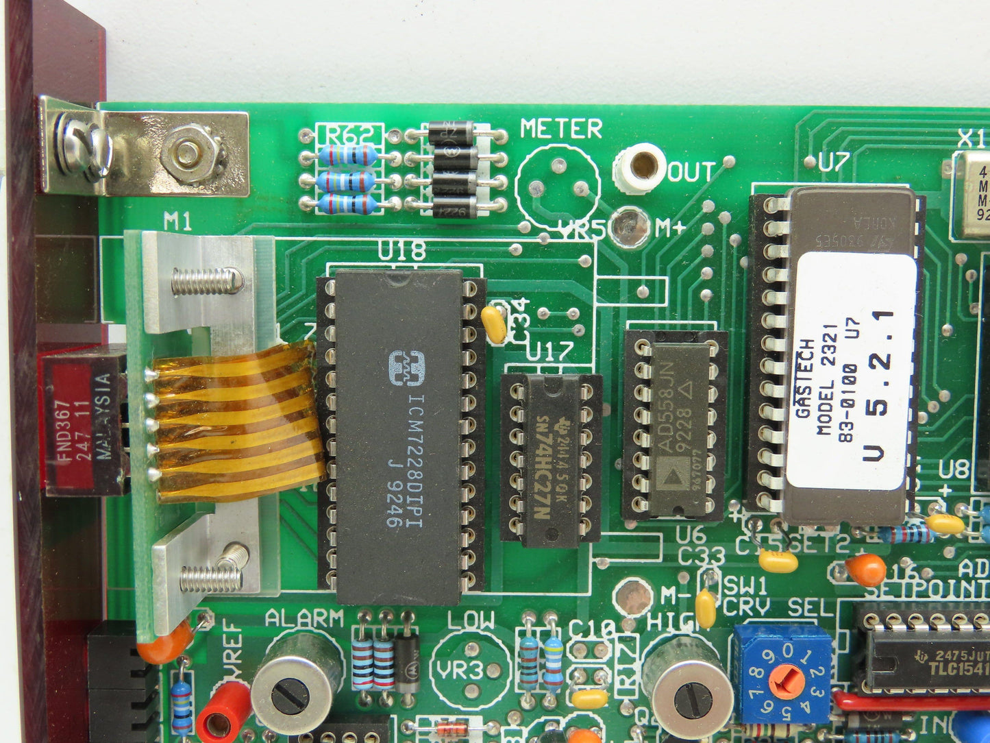Gas Tech 24-0274 REV G Oxygen Circuit Board Detector Module B12