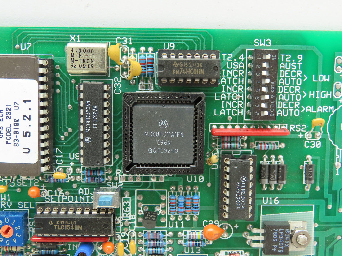 Gas Tech 24-0274 REV G Oxygen Circuit Board Detector Module B12