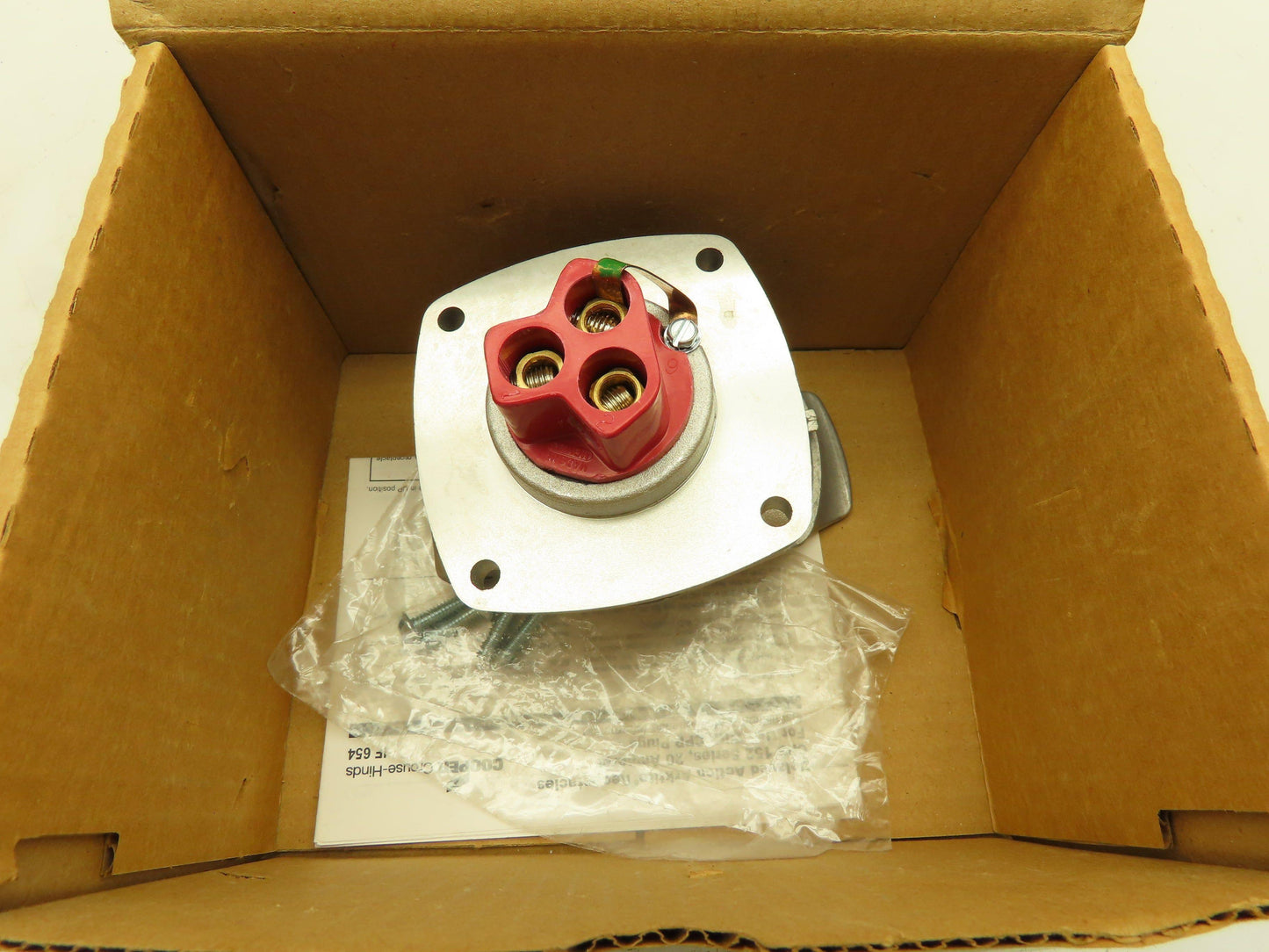 Crouse-Hinds CPS14R Delayed Action Circuit Breaking Receptacle Haz Loc 20A 250V