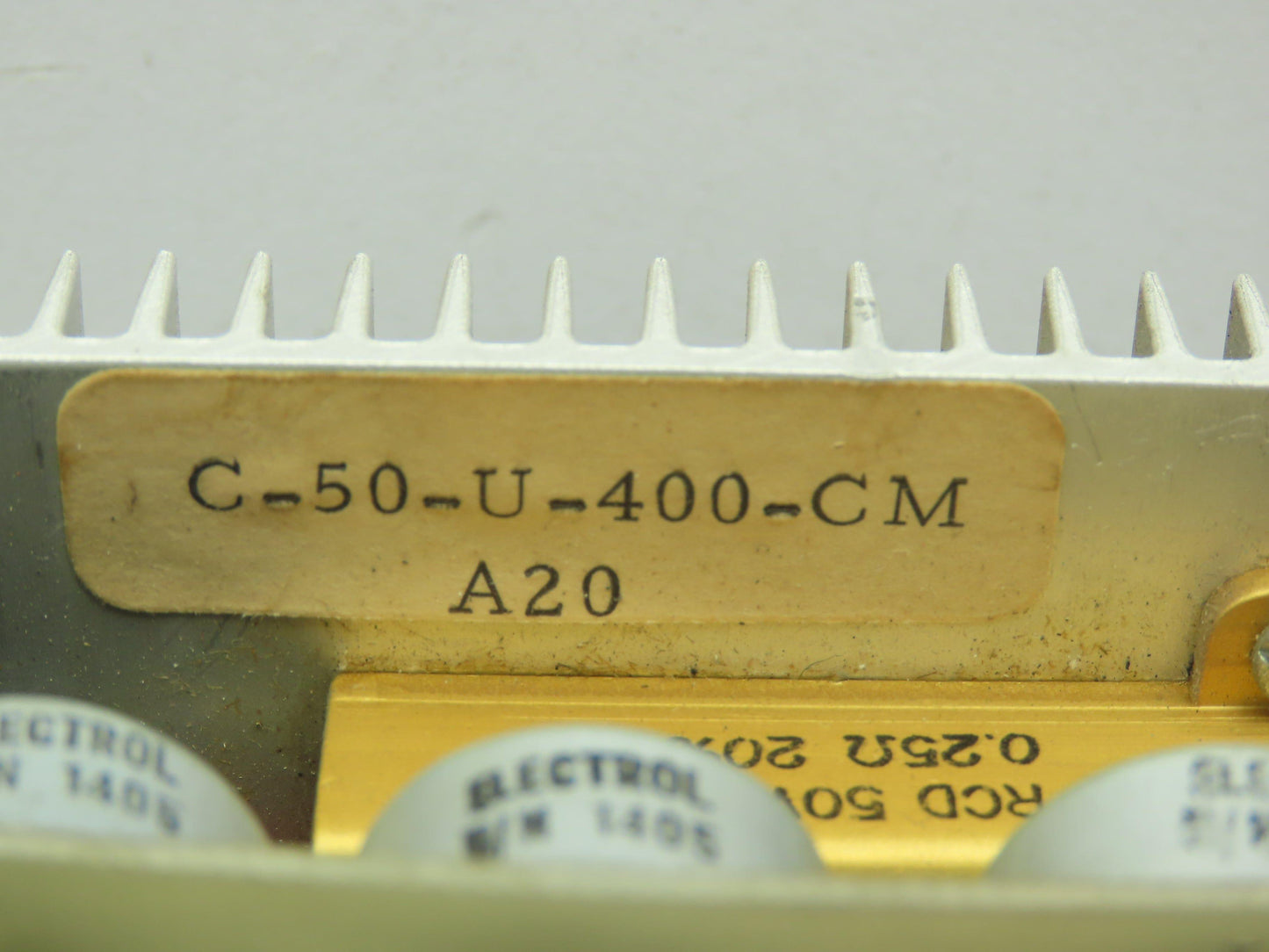 Electrol C-50-U-400-CM DC Motor Controller 115VAC Input 90 VDC Type