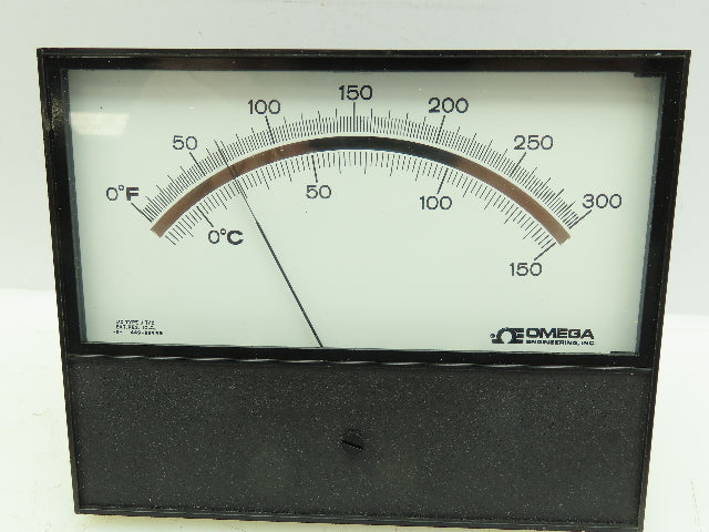 Omega 7055 7055J300 Shielded Meter Temperature Indicator 0-300°F/0-150°C