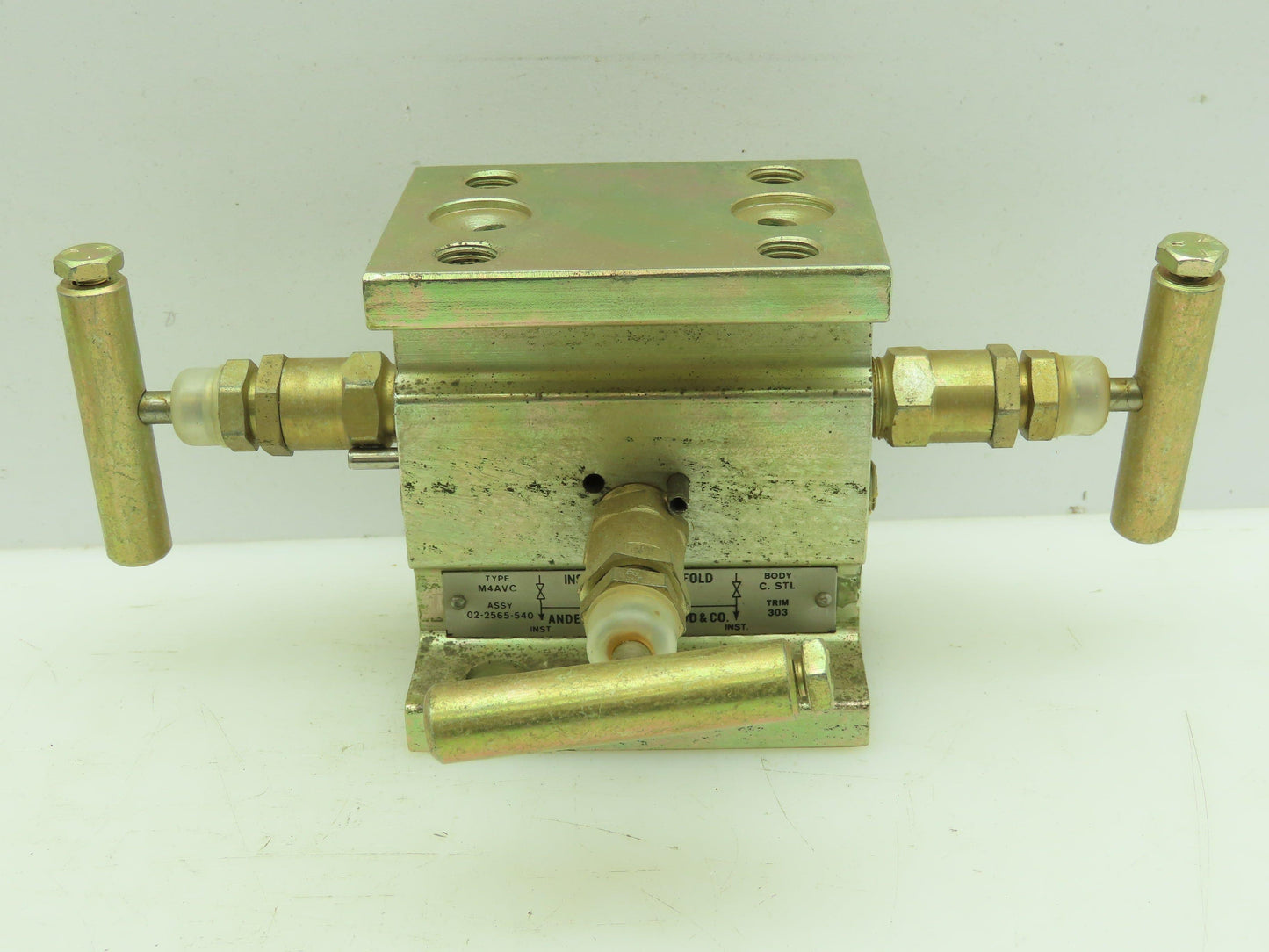 Anderson & Greenwood Co 02-2565-540 Hydraulic Manual Instrument Manifold 6000PSI