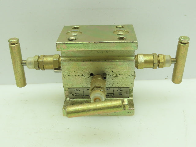 Anderson & Greenwood Co 02-2565-540 Hydraulic Manual Instrument Manifold 6000PSI