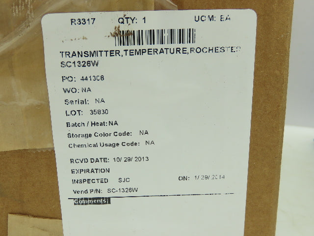 Ametek SC-1326W-E2-A1-H1-N1-NR Isolated Thermocouple Transmitter 115VAC 4-20mADC