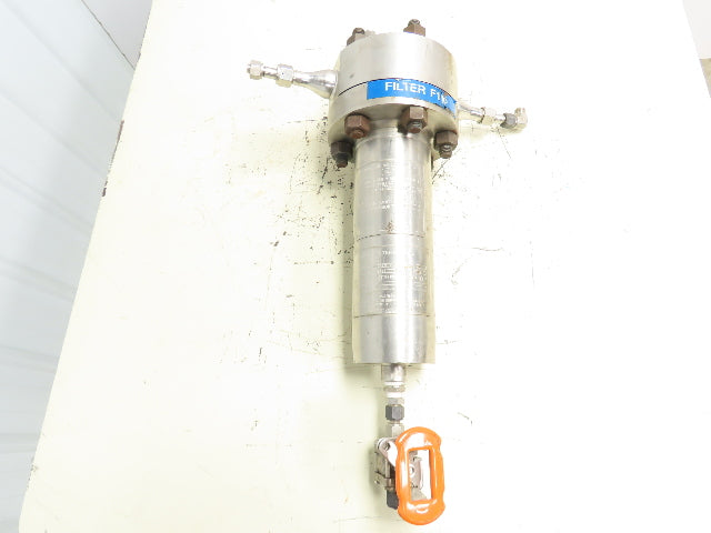 Pall Trinity 4HD4886-1118 Stainless Filter Housing 3000PSI 1/2" Ball Valve