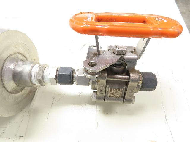 Pall Trinity 4HD4886-1118 Stainless Filter Housing 3000PSI 1/2" Ball Valve