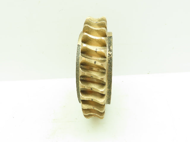 502-708 Brass Worm Gear Wheel 31 Teeth 2-11/16"Keyed Bore 1"Width
