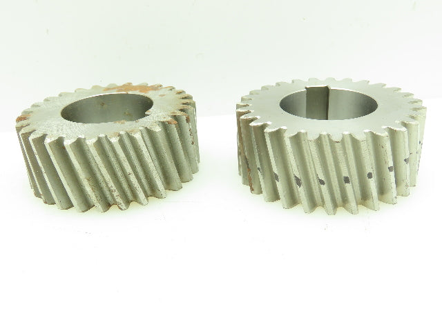 61608405 Helical Gear 27-Teeth 1-1/2"Keyed Bore 1-3/16"Wide 2-7/8"OAL LOT OF 2