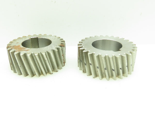 61608405 Helical Gear 27-Teeth 1-1/2"Keyed Bore 1-3/16"Wide 2-7/8"OAL LOT OF 2