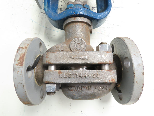 Dezurik DL-40-R-C-B6 Pneumatic Diaphragm Stainless Valve 1-1/2" Flanged SS CF8M