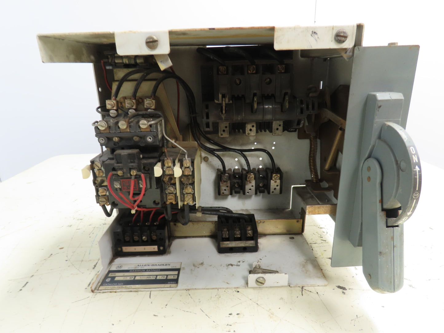 Allen Bradley MCC Bucket Motor Starter 120V Coil No Fuse or Cover 480V 3 Phase