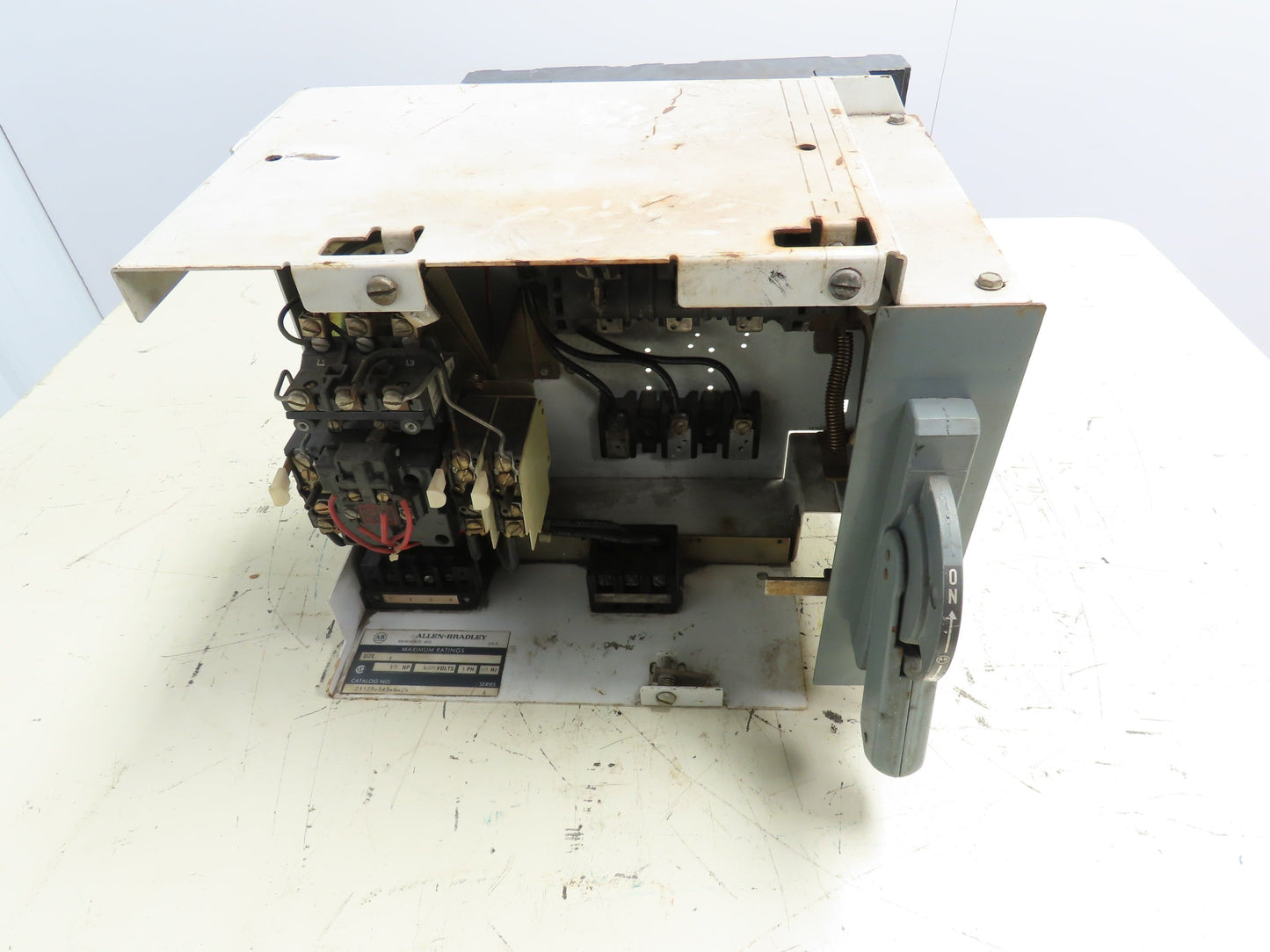 Allen Bradley MCC Bucket Motor Starter 120V Coil No Fuse or Cover 480V 3 Phase