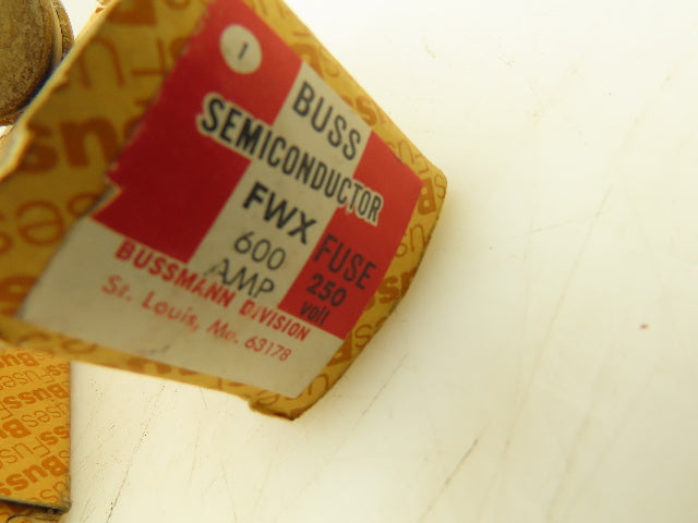 Bussmann FWX 600A Semi Conductor 600-Amp 250VAC/VDC LOT OF 2