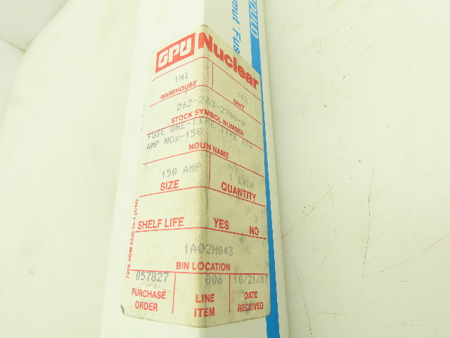 Gould OTS150 Shawmut Fast Acting One Time Fuse 600VAC 150A Class K5 LOT OF 5